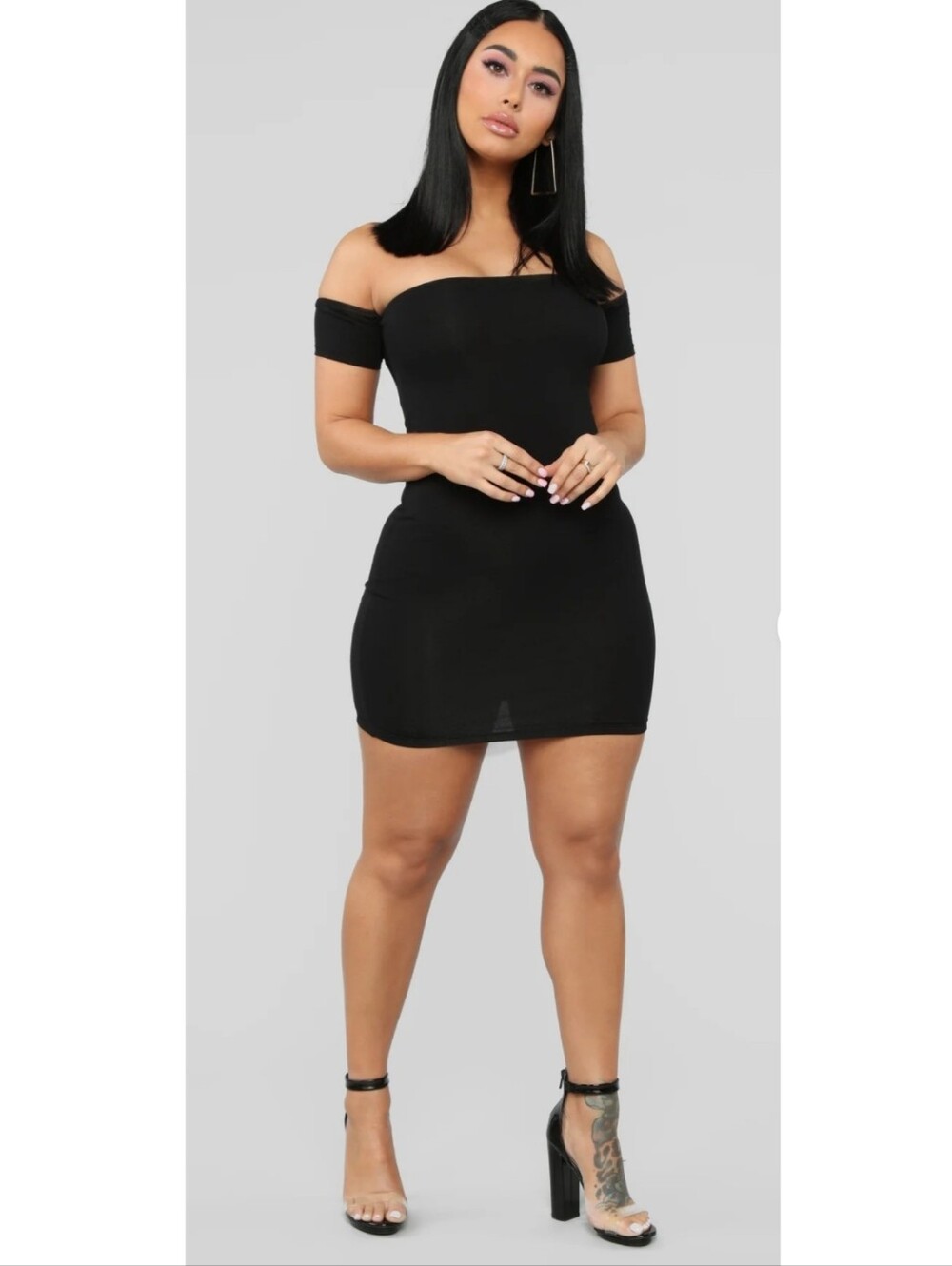 Simple Dreams Off Shoulder Mini Dress